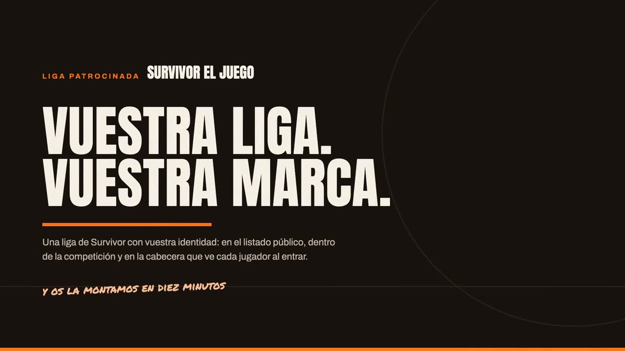 Ilustración de Survivor con la competición de eliminación por jornadas.
